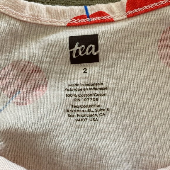 ✨Tea Collection - Cherry Jumpsuit Size 2 - Picture 7 of 7